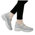 thumbnail image 4 of Mostsola Platform Sneakers for Women Lightweight Mesh Mary Jane Shoes Arch Support Walking Shoes, 4 of 5