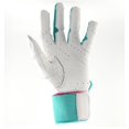 thumbnail image 2 of Guantes de bateo Sportz Drip de cuero genuino blanco y rosa, 2 of 3