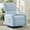 Blue, variant on Korser 360 Swivel Glider Chair for Small Spaces, Sherpa with Side Pocket Rocking Chair for Living Room,Blue