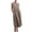 Khaki, variant on T Shirt Long Dresses for Women Cap Sleeve Summer Dress Solid Kaftan Cotton Linen Casual Maxi Dress with Pockets