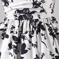 thumbnail image 6 of mgoYE Girls Summer Dress Maxi Spaghetti Strap Ruched Flowy Beach Boho Casual Teen Girl Sundress(Black,7-8 Years), 6 of 7
