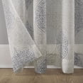 thumbnail image 3 of Mainstays Medallion Sheer Voile Window Curtains Panel Pair, 3 of 6