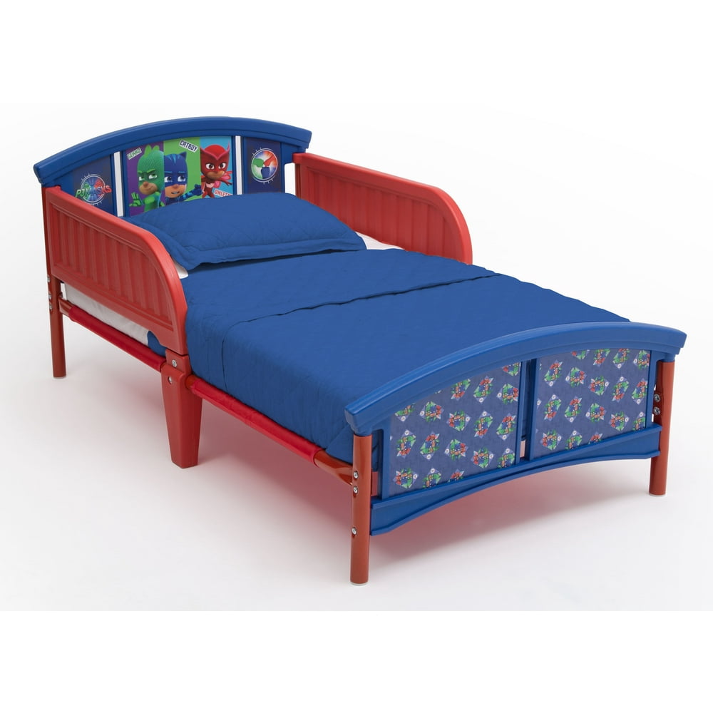 Delta Children PJ Masks Plastic Toddler Bed, Red and Blue