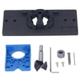 thumbnail image 1 of 35mm Hinge Hole Saw Jig Drilling Guide Cutter Bit Set Woodworking Punching Boring LocatorBlack, 1 of 14
