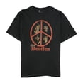 thumbnail image 1 of Camiseta gráfica Junk Food de The Beatles Peace para hombre color negro XS, 1 of 2