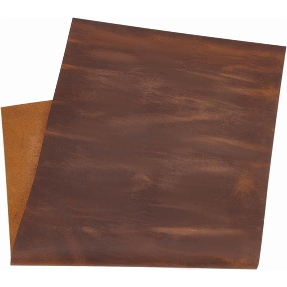 12x24inch Genuine Leather Sheets 2mm Cowhide Leather Squares Thick Tooling Leather for DIY