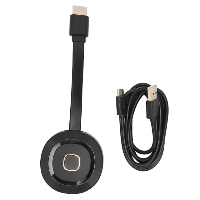 Receptor De Pantalla WiFi, Adaptador De Dongle De Pantalla Inalámbrica Soporte Portátil Negro Para Miracast Para Proyector Para HDTV OTVIAP WiFi Display Dongle