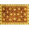 thumbnail image 1 of Ahgly Company Machine Washable Indoor Rectangle Oriental Yellow Traditional Area Rugs, 8' x 10', 1 of 4