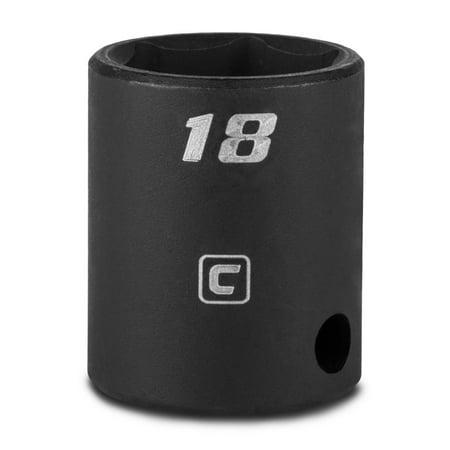 UPC: 0886352530187 | Capri Tools 18 mm Shallow Impact Socket  3/8-Inch Drive  6-Point  Metric