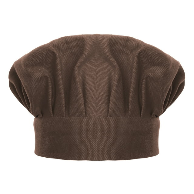 (Price/6 PCS) TOPTIE Child's Cotton Canvas Adjustable Chef Hat-Coffee-S