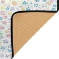 thumbnail image 4 of Colorful Floral Pattern Soft Polyester Area Rug 31''x20'', Non Slip, Memory Foam, Water Absorbent, 4 of 7