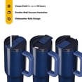 thumbnail image 6 of RTIC 40 oz Ceramic Lined Road Trip Tumbler, Leak-Resistant Straw Lid, Midnight Dust Metallic, 6 of 8
