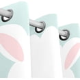 thumbnail image 3 of Coolnut Cute Cartoon Llama Thermal Insulated Blackout Grommet Printed Window Curtain - 84x55 in - 100% Polyester 2 Panels, 3 of 6