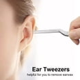 thumbnail image 2 of Ear Tweezers Stainless Steel Ear Cleaner Ear Wax Remover Ear Care Tool, 2 of 8