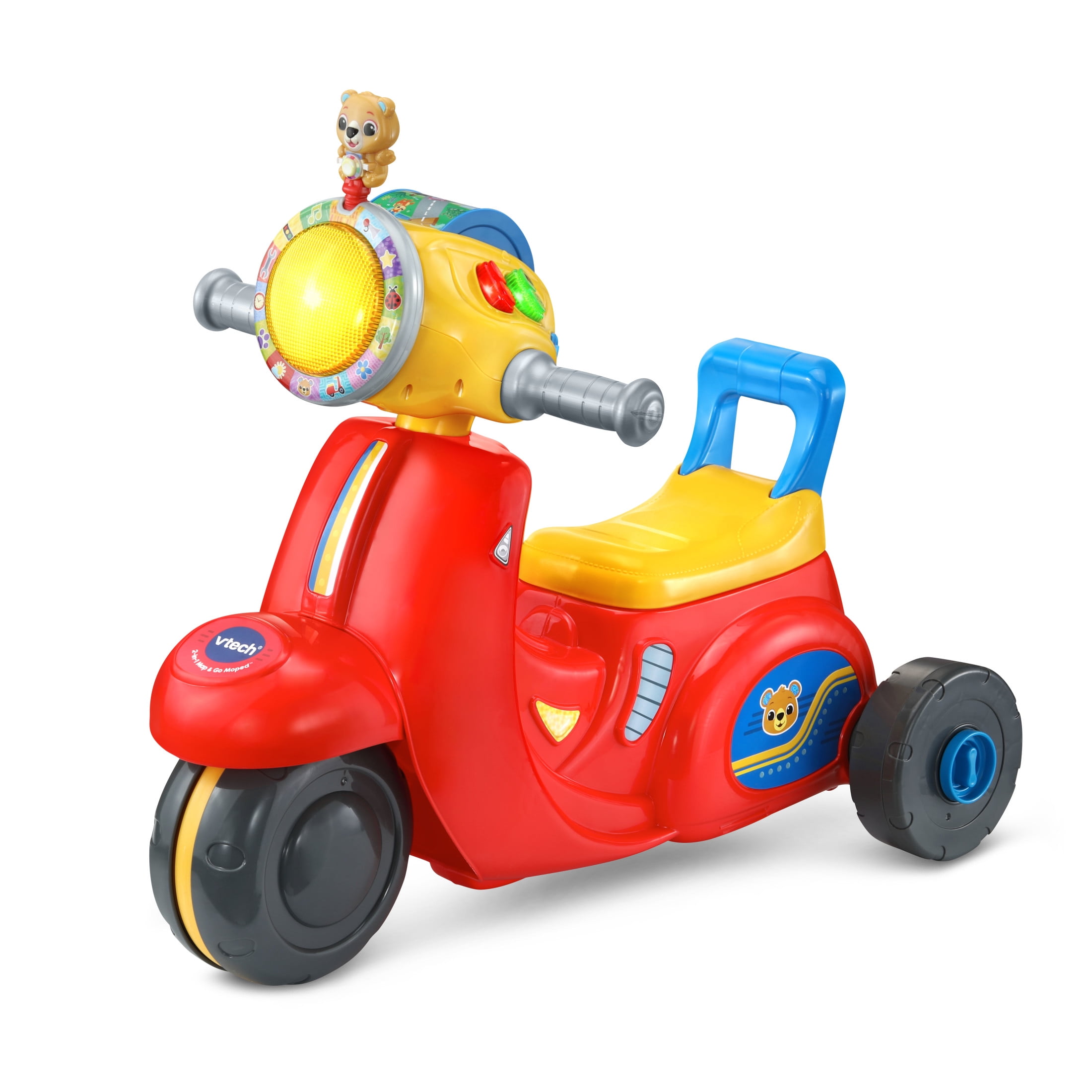 VTech 2-in-1 Map & Go Scooter, Battery Powered Ride-On, Baby and Toddler Toys