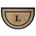 thumbnail image 1 of Nedia Home 18101L 24 x 36 in. Coir &amp; Rubber Frame Mat - Monogrammed L  Half Round, 1 of 1