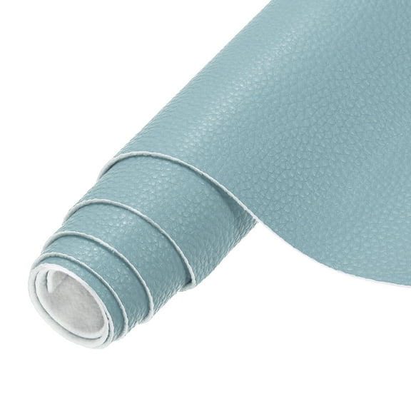 Uxcell Faux Leather Fabric Sheets, 54x36 Inch Waterproof Solid Soft PU Synthetic Leather Sheet for Upholstery Replacement Renovate Sofa Furniture Bag Crafts DIY Sewings(Sky Blue)
