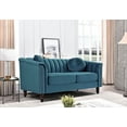 thumbnail image 4 of US PRIDE FURNITURE Hills Tufted Back Nailhead 61.4'' Loveseat-Blue Green, 4 of 5