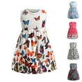 thumbnail image 1 of GYRATEDREAM Girl's Butterfly Sleeveless Dresses Kids One Piece Sundress for Casual School 2-12 Years Old, 1 of 1