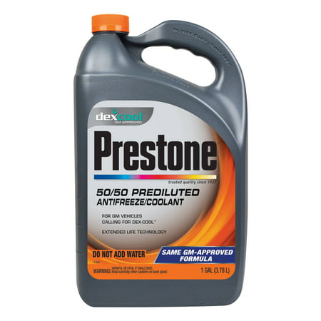 Prestone Dex-Cool Extended Life Antifreeze/Coolant Quickfill, (Best Coolant For High Performance Cars)