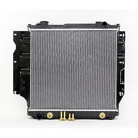 Radiator - Pacific Best Inc For/Fit 2102 97-03 Jeep Wrangler 4/6Cy 2.5/4.0L Plastic Tank Aluminum Core