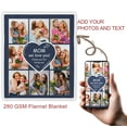 thumbnail image 5 of Personalized Mother's Day Blanket Gifts for Best Mom Ever, Custom Blanket with Photo, Birthday Gifts for Mom, 30"x40", 5 of 9