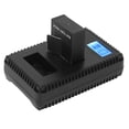 thumbnail image 2 of Cargador de batería de doble ranura, pantalla LCD profesional, cargador USB Dual con 1 batería para batería de cámara Hero 2 3, 2 of 5