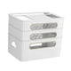 thumbnail image 4 of Caja de almacenamiento para enrutador, estuche para guardar cables de alambre para sala de estar, oficina, decoración del hogar Blanco 3 niveles, 4 of 9