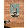 thumbnail image 6 of Antique Aluminum Sign with a Funny Bunny "Are You Pooping?", 8 x 12 Inches, Add Some Fun and Whimsy to Your Bathroom, Bedroom, or Kitchen with This Humorous Sign, 6 of 8