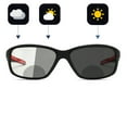 thumbnail image 2 of Transition Photochromic Bifocal Reading Sun Glasses Men Multifocal Presbyopia Sun Protection Sports Sunglasses Reader, 2 of 6