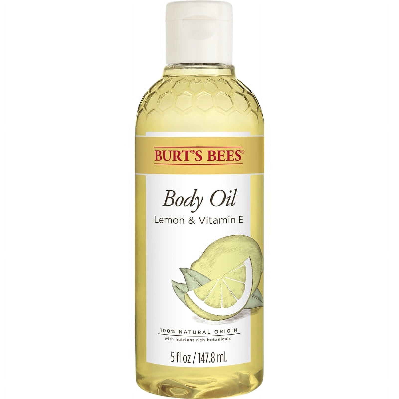 Burt,S Bees Skin Care, Body Oil With Lemon And Vitamin E, 100% Natural, 5 Ounce (Packaging May Vary)