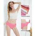 thumbnail image 3 of INNERSY Culottes pour Femmes en Coton Style Hipster, Culottes à Grand Ceinture pour Femmes, Lot de 6 (XX-Grand, Rosy Dawn), 3 of 6