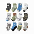 thumbnail image 4 of HCNTES Toddlers Boys Girls Socks Set Kids Socks Set Children 1T 2T 3T 4T 5T 6T 7T Summer Crew Socks Set Daily School Activities Socks(Z01-A,5-7 Years), 4 of 4