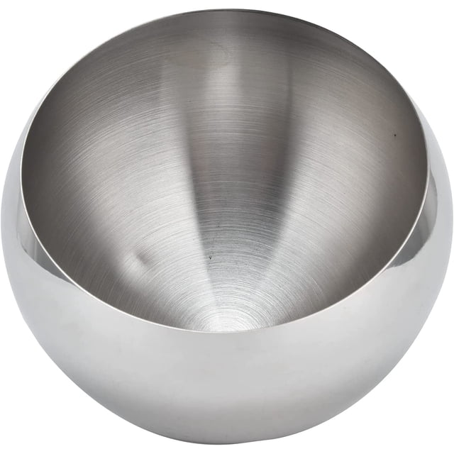 Dipping Bowls Stainless Steel Seasoning Bowl Hot Pot Restaurant Buffet Seasoning Bowl Spicy Sauce Pot for Appetizer Dessert Snack Sushi(L)