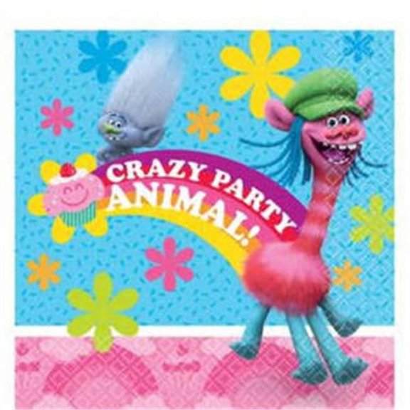 Trolls Beverage Napkins [16 per Pack]