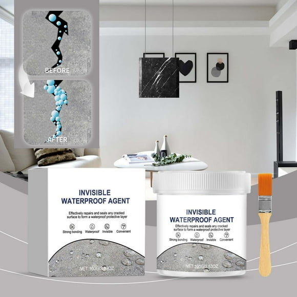 drppepioner Home Improvement Leak Sealer Abrasion Proof Long Lasting Leak Proof Waterproofing Agent Window Sill Bathroom Waterproofing Coating 100G Waterproof Sealant Household Clearance