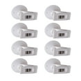 thumbnail image 5 of Pack of 4/8 Suction Cup Clips White Clip Waterproof Shower Curtain Clips Multifunctional Suction Cups Clips for Bathroom, 5 of 8
