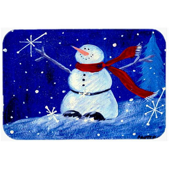 Carolines Treasures PJC1085CMT Happy Holidays Snowman Kitchen & Bath Mat, 20 x 30