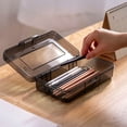 thumbnail image 2 of Pencil Case, Large Clear Pencil Box Case, Plastic Crayon Marker Box with Snap-tight Lid, Plastic Pencil Case, Plastic Pencil Box, Crayon Box Storage, Art Craft Marker Organizer on Clearance, 2 of 6