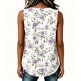 thumbnail image 5 of HONHUZH Womens Summer Tops Dressy Casual Tank Tops Sleeveless Tops Beach Vacation Sun Flower Outfit, 5 of 6