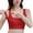 Red, variant on Bras for Women No Underwire Convertible Shoulder Straps, Wireless Padded Push Up with Support Seamless Back Smoothing Bra