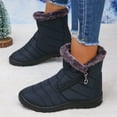thumbnail image 6 of CAICJ98 Women Boots Winter Warm Lined Ankle Booties Insulated Waterproof Snow Boots for Women (Blue,Size 6), 6 of 9