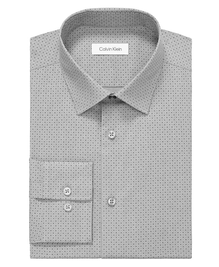 Calvin Klein BLUE VELVET Men's Slim-Fit Herringbone L/S Shirt, US 15.5  32/33 - Walmart.com