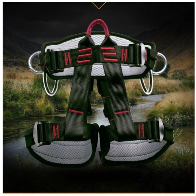 Climbing Harness for High Altitude Work, Construction, and Mountaineering - Safety Harness Compatible with Various Brands