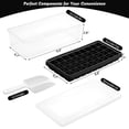 thumbnail image 2 of 36-Cube Ice Cube Tray with Storage Bin and Lid, Flexible TPE Bottom for Easy Release, Includes Ice Scoop and Clear Cover, Multi-Purpose Ice Maker Set, 10.2-Inch, 2 of 7