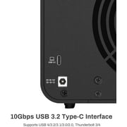 TERRAMASTER D4-320 External Hard Drive Enclosure - 4bay USB 3.2 Gen2 10Gbps Type-C USB Storage Hot Swappable Plug and Play (Diskless)