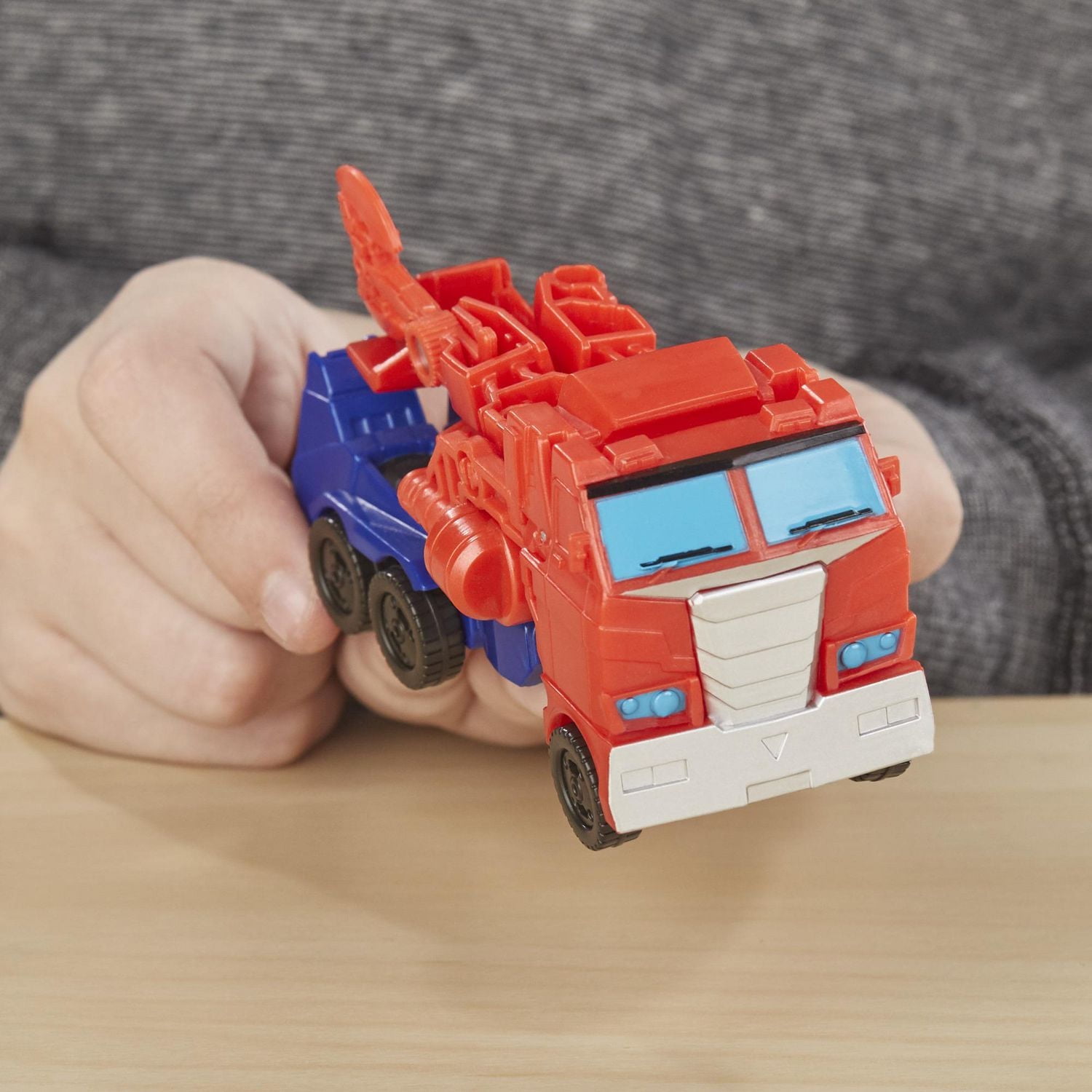 Transformers Cyberverse Action Attackers: 1-Step Changer Optimus Prime Action Figure