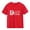 Red, variant on Juslio Boys Letter Pattern Shirts Comfortable Breathable Crew Neck, Casual Short Sleeved Tops T Shirts Sizes 2-18