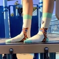 thumbnail image 6 of Long Necked Animals Wearing Glasses Socks from the Sock Panda (Adult Small - Shoe Sizes 2-5), 6 of 6