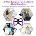 thumbnail image 4 of Lift Assists Standing Aid-Handicap Bar with No-Slip Grip Handles,Contact Free Grip Lift Assist Foot Standing Mobility Aid,Portable Help Seniors Handicapped Transfer Assistant(Purple), 4 of 9